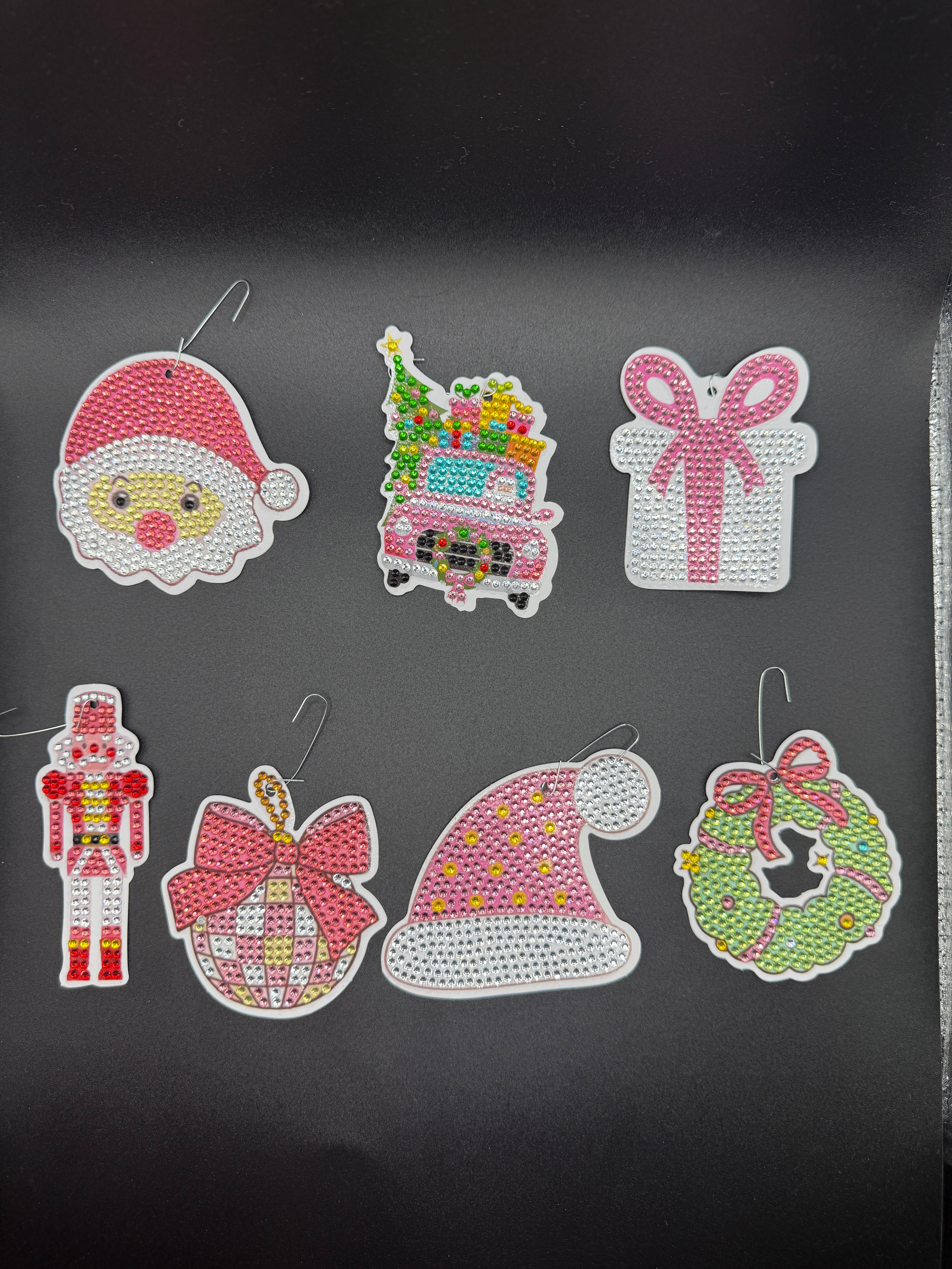 Diamond painting Christmas ornaments